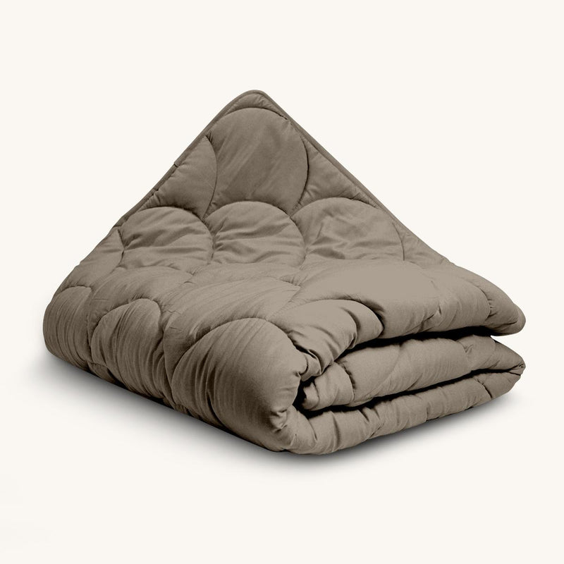 Eazzzy-Bettdecke Uni Taupe