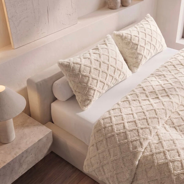 Jacquard Teddy Kissenbezüge (2 Stück)