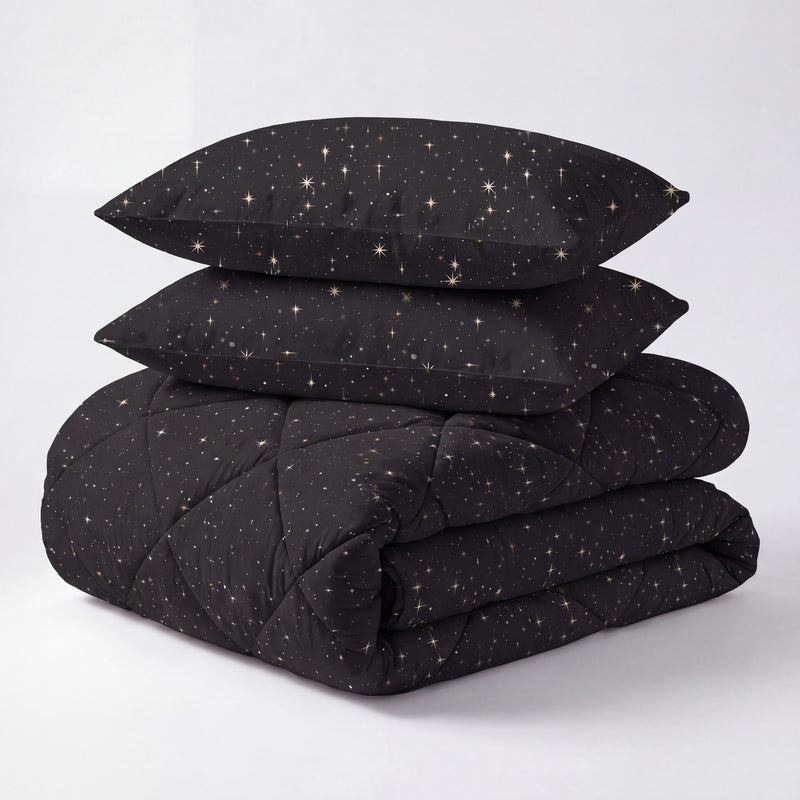 Nano-Printed-Bettdecke Nightsky