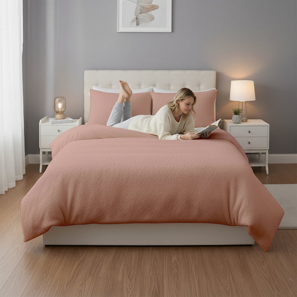 Classic Teddy Bettbezug Altrosa