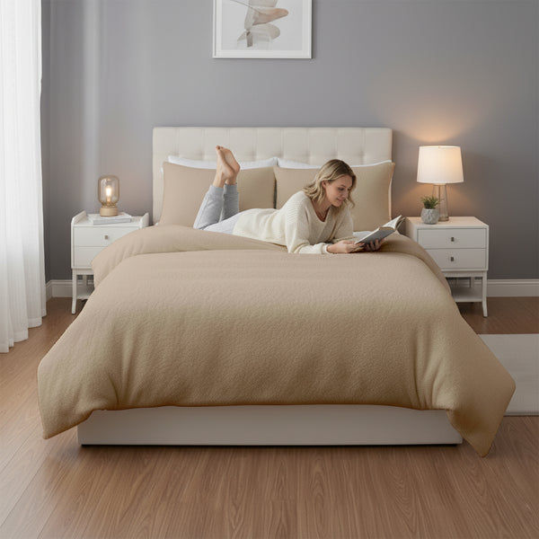 Classic Teddy Bettbezug Taupe