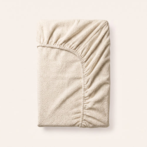 Teddy Spannbettlaken Creme
