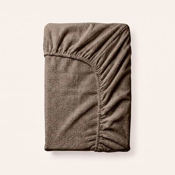 Teddy Spannbettlaken Taupe
