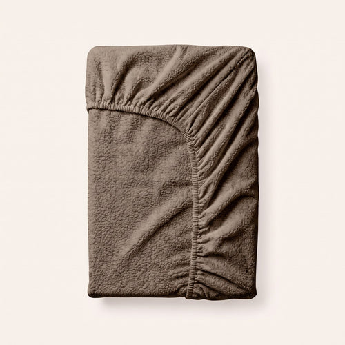 Teddy Spannbettlaken Taupe