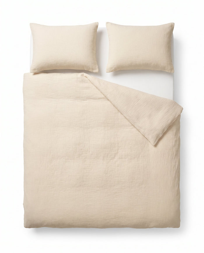Musselin-Bettdecke Off-White