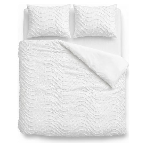 Tufted-Waves-Bettdecke Weiß