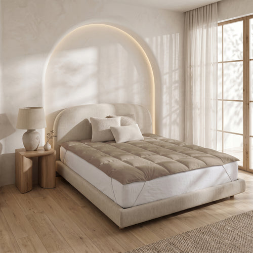 VANBRUINN Waschbarer Topper Taupe