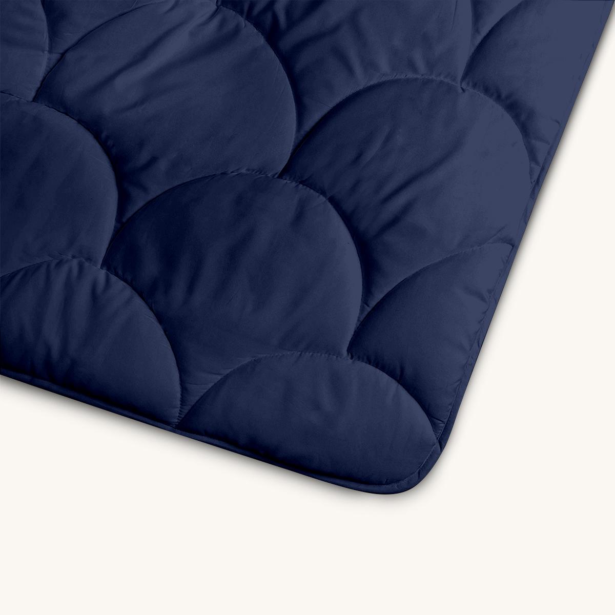 Eazzzy dekbed Donkerblauw, close-up van de stof
