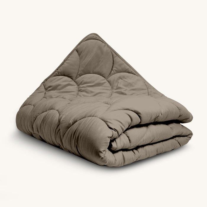 Eazzzy-Bettdecke Uni Taupe