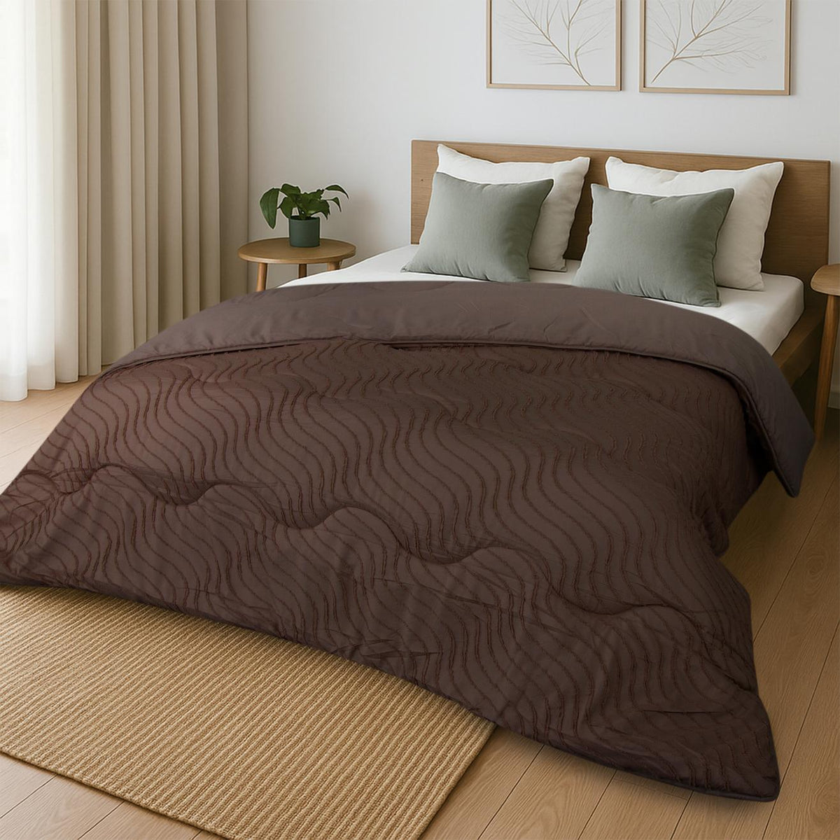 Tufted Waves dekbed Wit