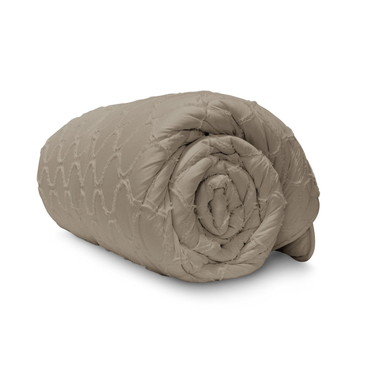 Tufted Curve dekbed Taupe