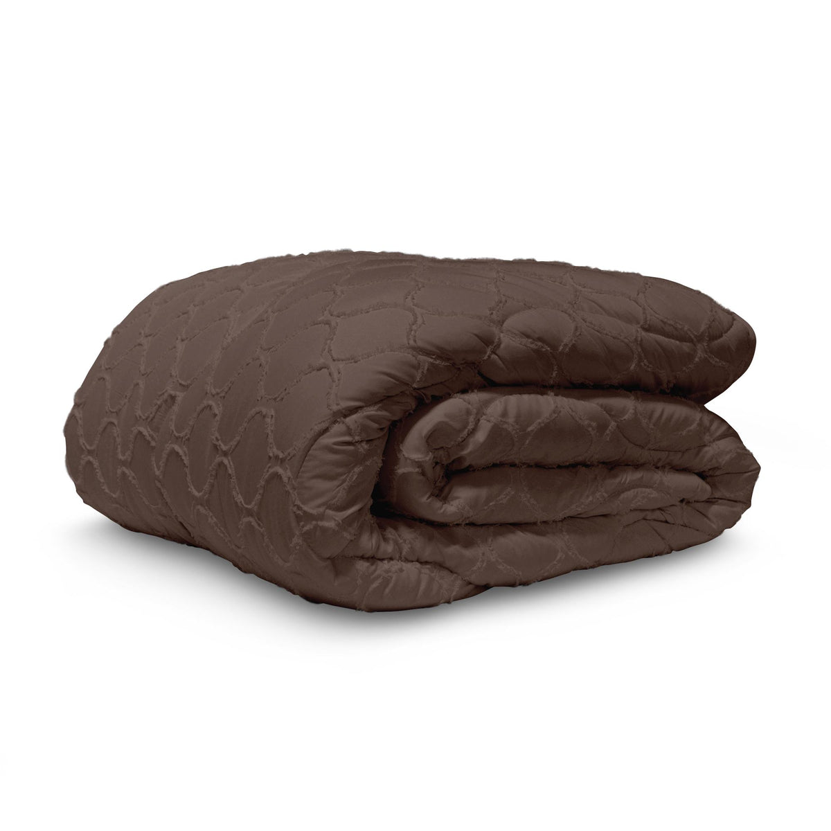 Tufted Curve dekbed Bruin