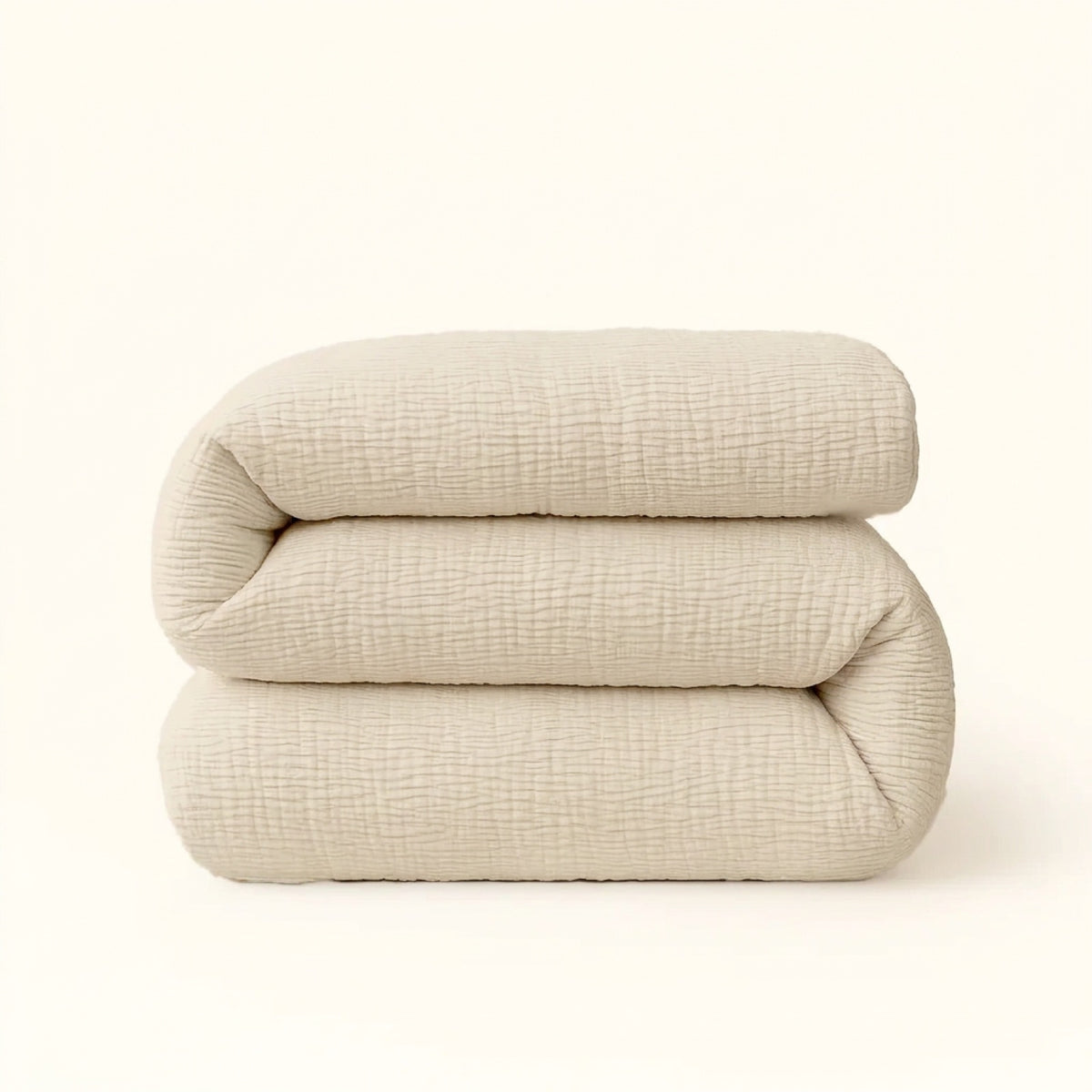 Mousseline dekbed zonder overtrek in Off white