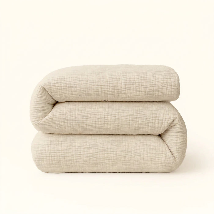 Musselin-Bettdecke Off-White