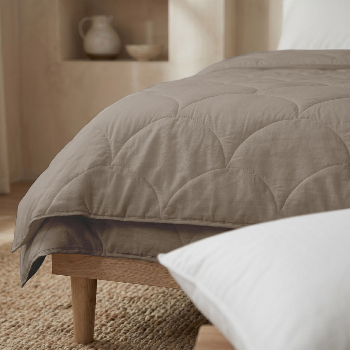 4 Seizoenen dekbed Taupe, extra foto
