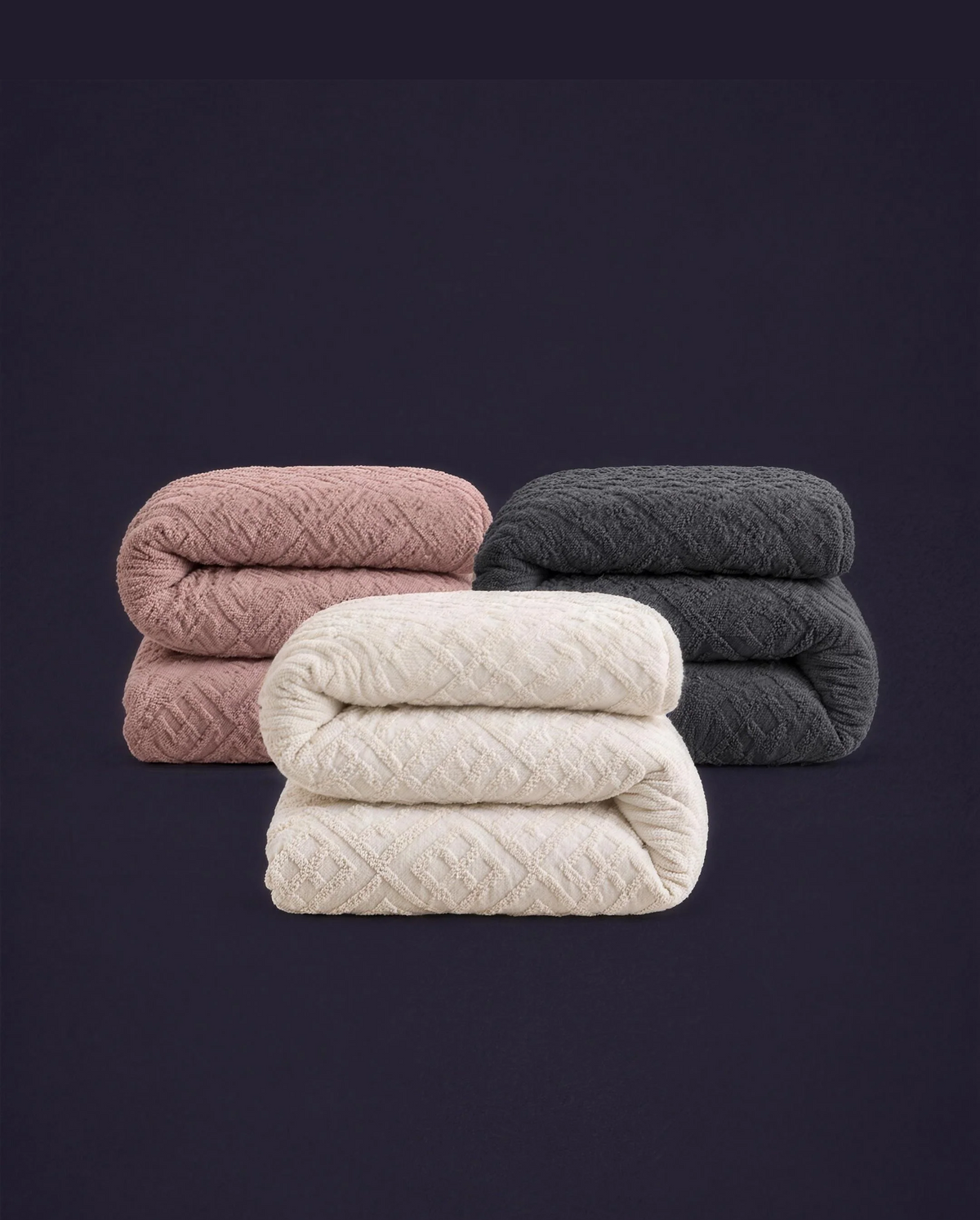 Jacquard Teddy-Bettbezug 2 für 1