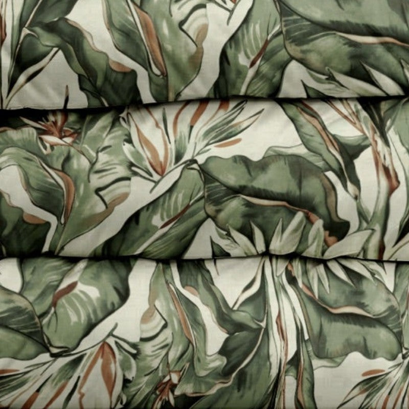 Kussenslopen print Floral Green