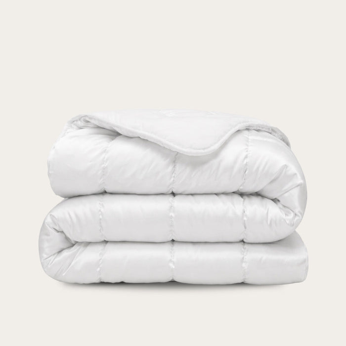 Satin-Bettdecke Schneeweiß