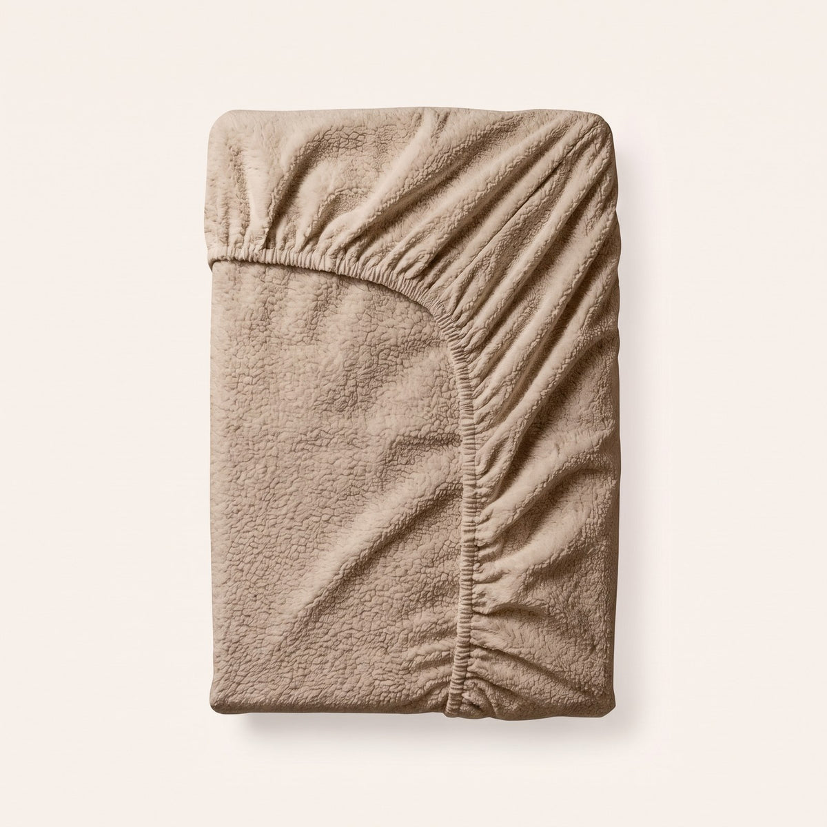 Teddy hoeslaken Beige