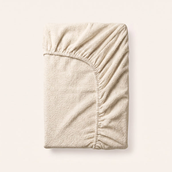 Teddy Spannbettlaken Creme
