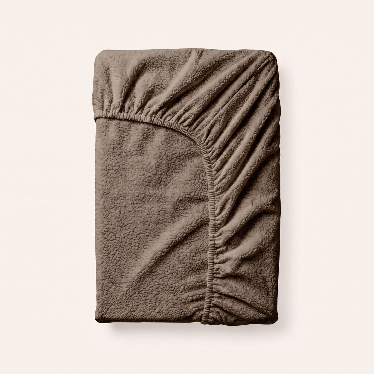 Teddy hoeslaken Taupe