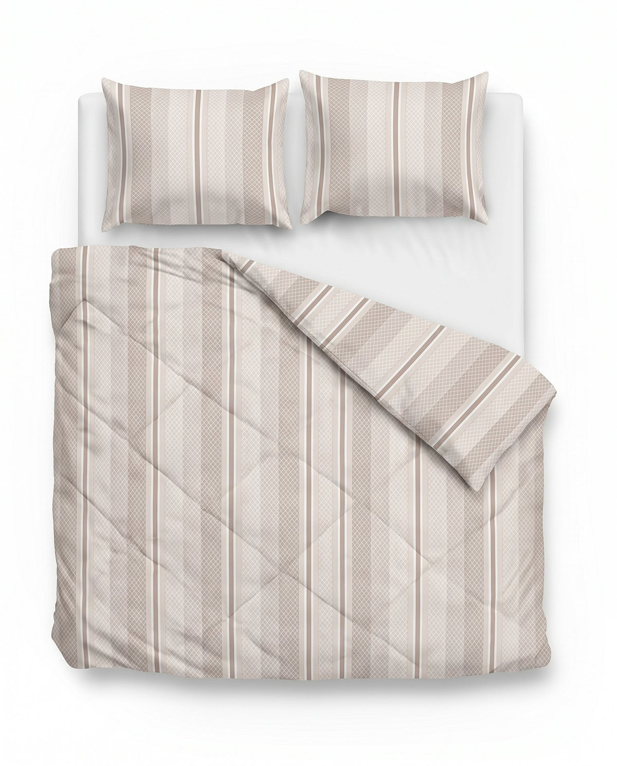 Nano Printed dekbed Oliver van bovenaf op bed