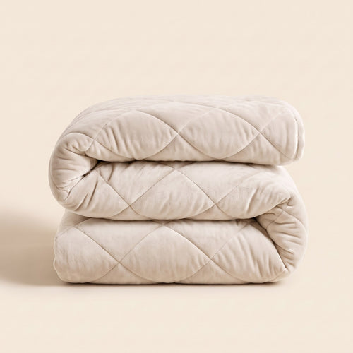 VANBRUINN Velvet Winterdecke Pearl White