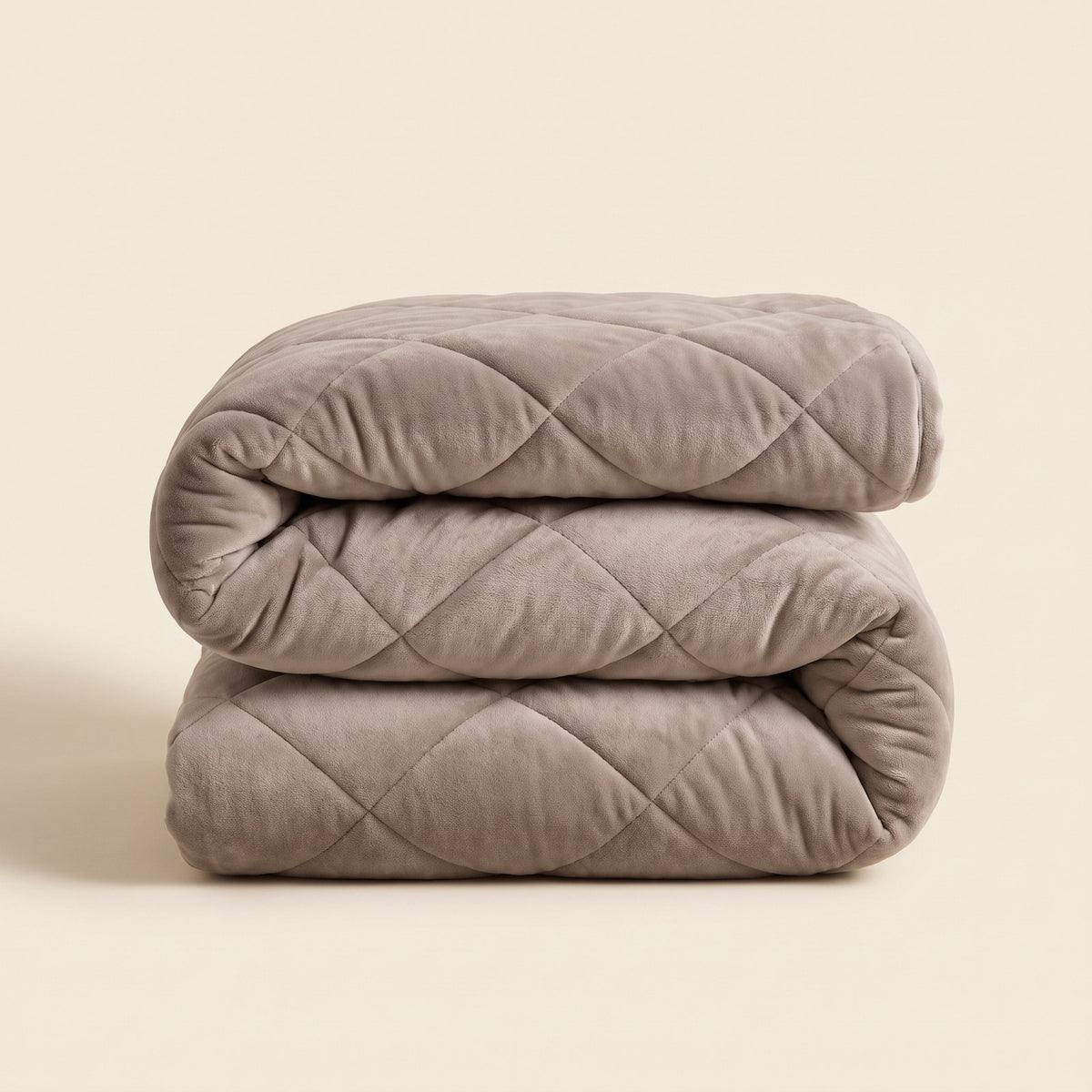 VANBRUINN Velvet Winterdekbed Taupe Grey