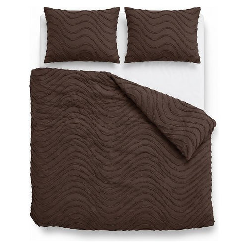 Tufted-Waves-Bettdecke Braun