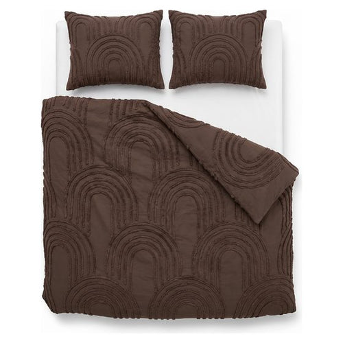 Tufted-Curve-Bettdecke Braun
